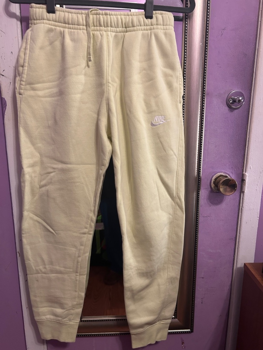 Nike Cream/Off-White Fleece Joggers